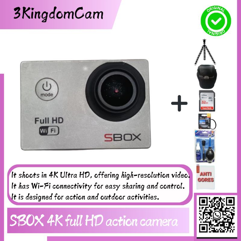 SBOX 4K full HD action camera