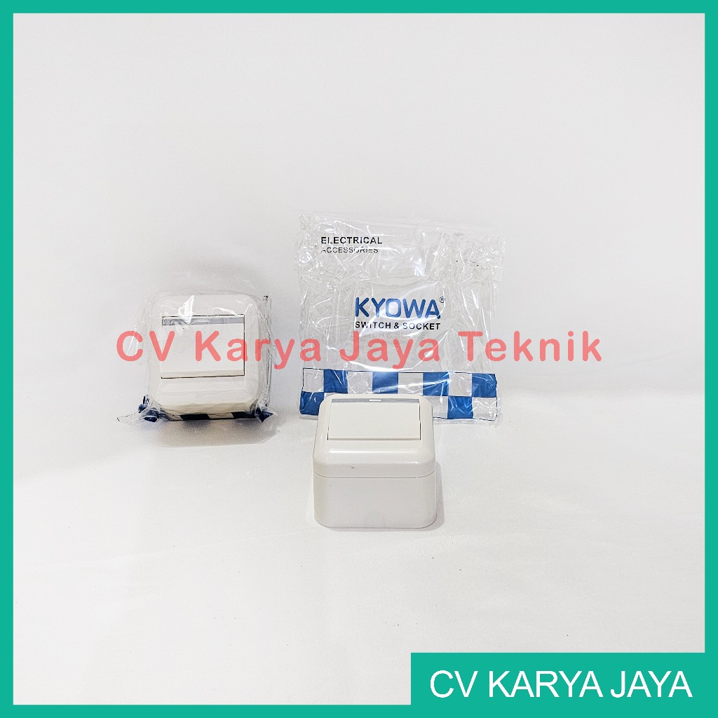 Saklar Tempel Engkel Single Lampu Kyowa / Cetekan Tombol Lampu