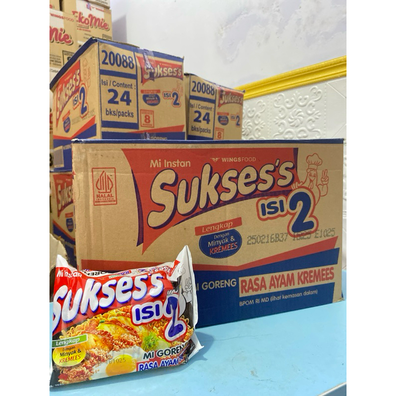 SUKSES MIE GORENG AYAM KREMES [1DUS ISI 24]