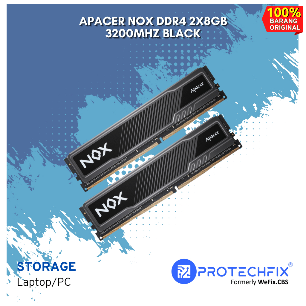 APACER NOX DDR4 2X8GB 3200MHZ BLACK WHITE