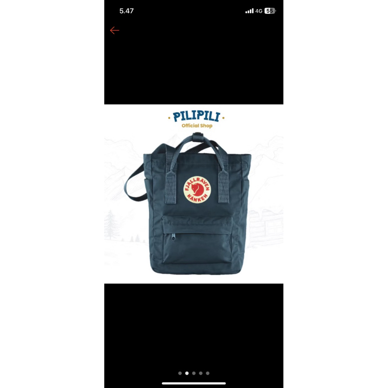 preloved tas kanken totepack mini navy