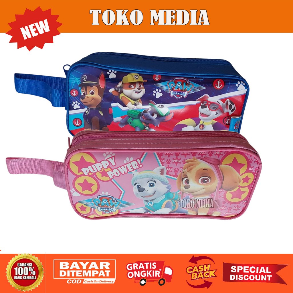 

Tempat Pensil Anak karakter kartun Paw Patrol Bahan Kain tebal Bagus Murah