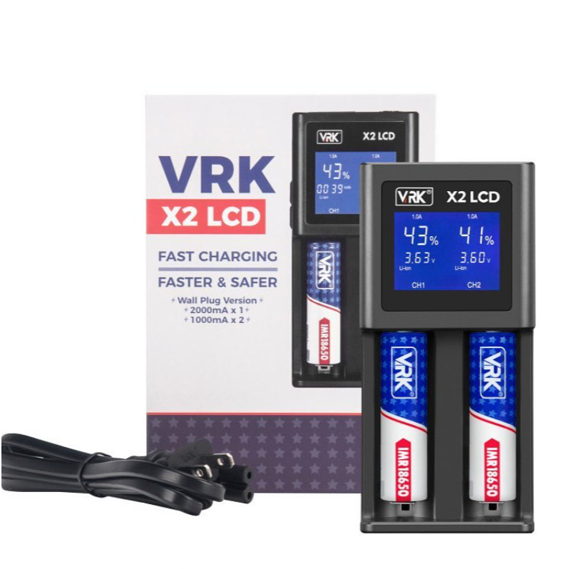 Charger Battery VRK X2 LCD / Charger Baterai VRK AUTHENTIC
