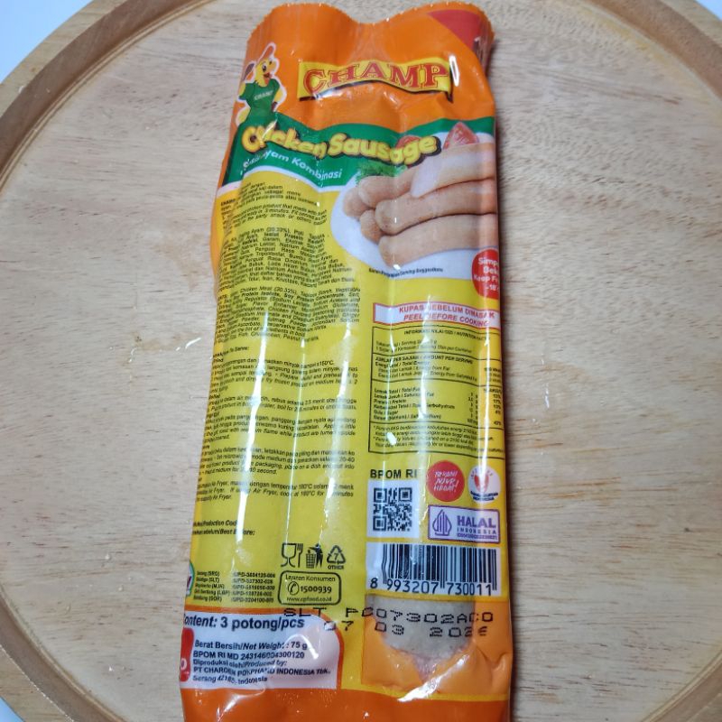 

Sosis champ ayam 3pcs