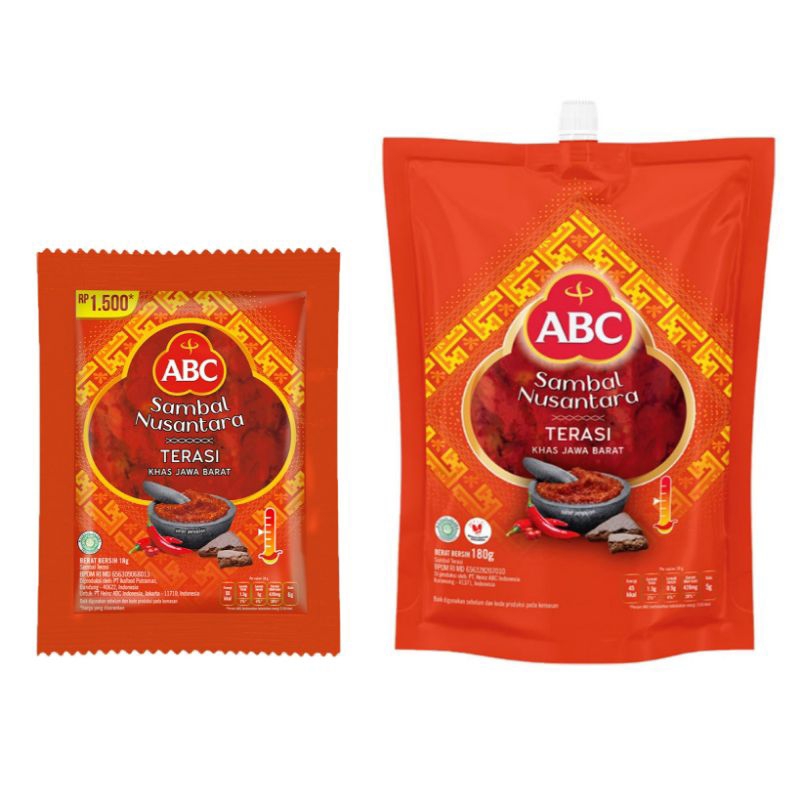 

ABC Sambal Nusantara Terasi sachet isi 10 pouch
