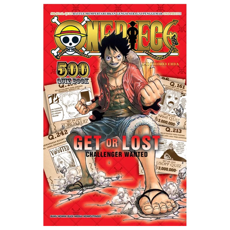 buku komik one piece 500 quiz