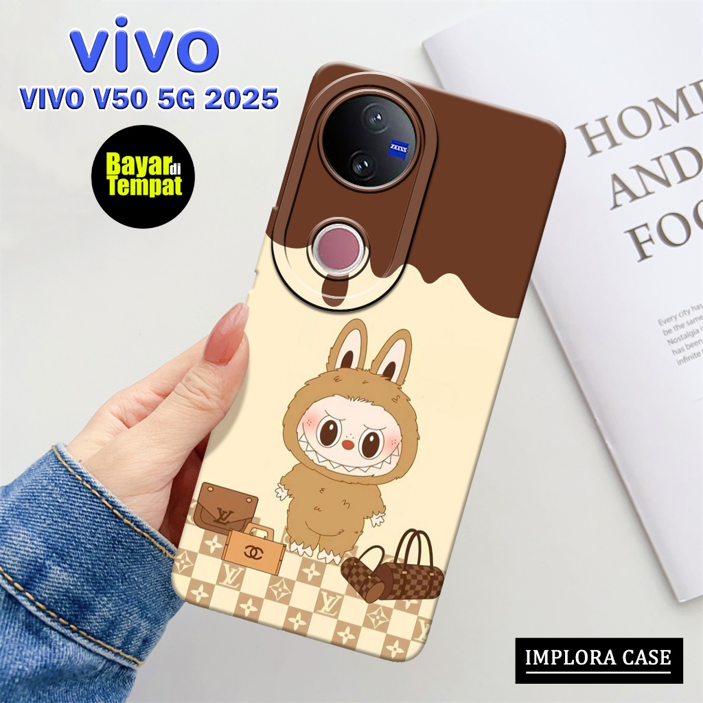 Case Vivo V50 5G 2025 Terbaru Motif Kartun IMPLORA CASE Casing Vivo V50 5G 2025 Softcase Pro Camera 