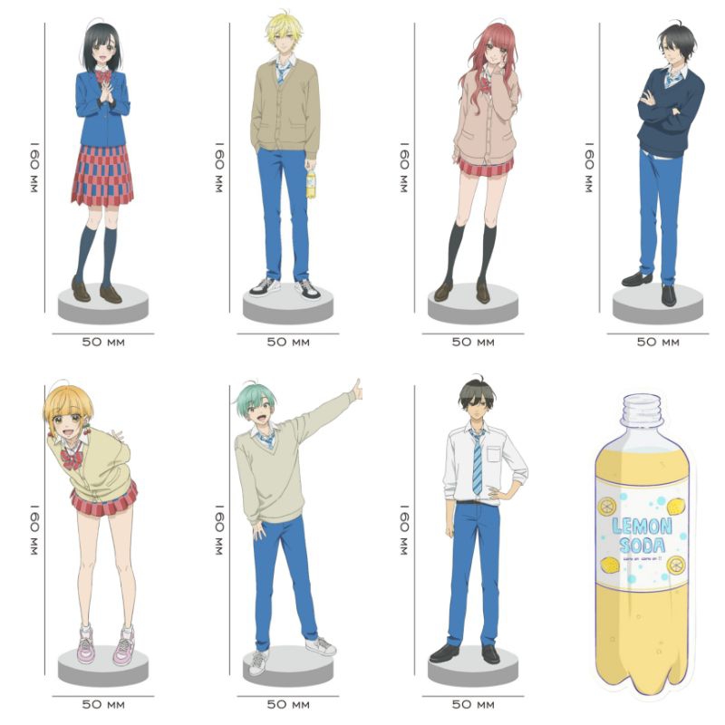 Honey Lemon Soda Acrylic Standee / Standee Figure Akrilik Anime Honey Lemon Soda