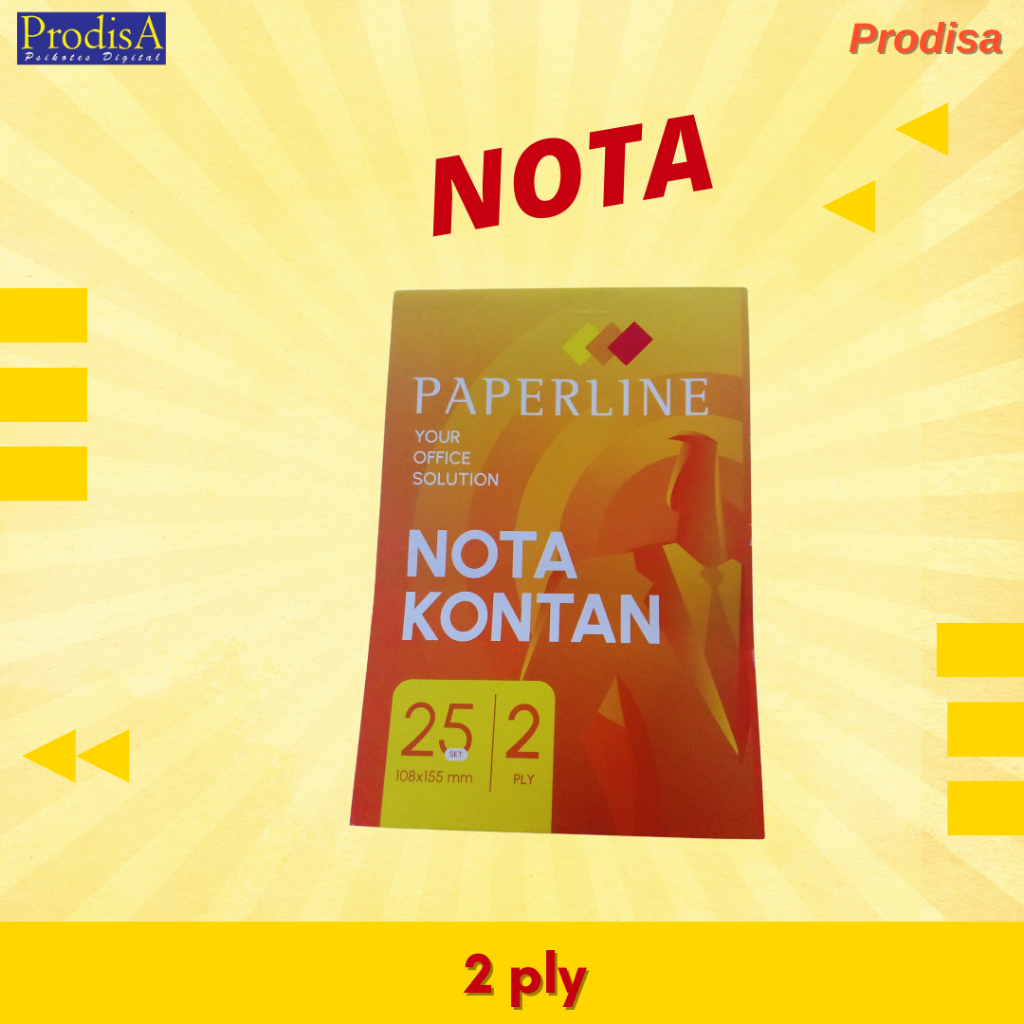 

NOTA KECIL UKURAN 108 X 155 MM TERDIRI DARI 1 PLY, 2 PLY, DAN 3 PLY