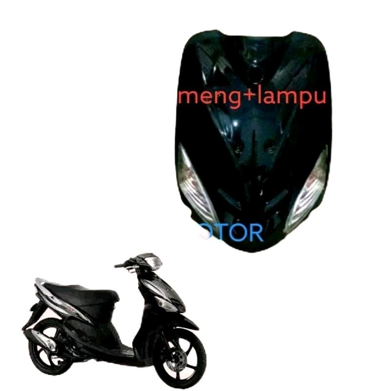 Tameng depan dan sen depan Mio sporty hitam