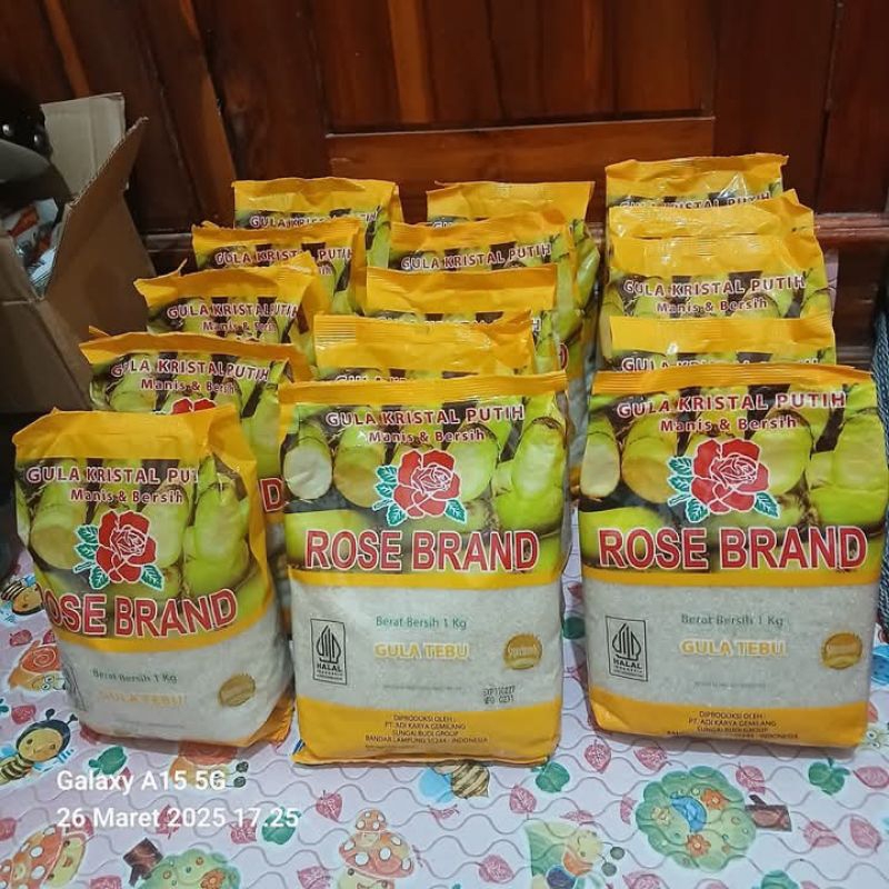 

Gula kemasan rosebrand/ random