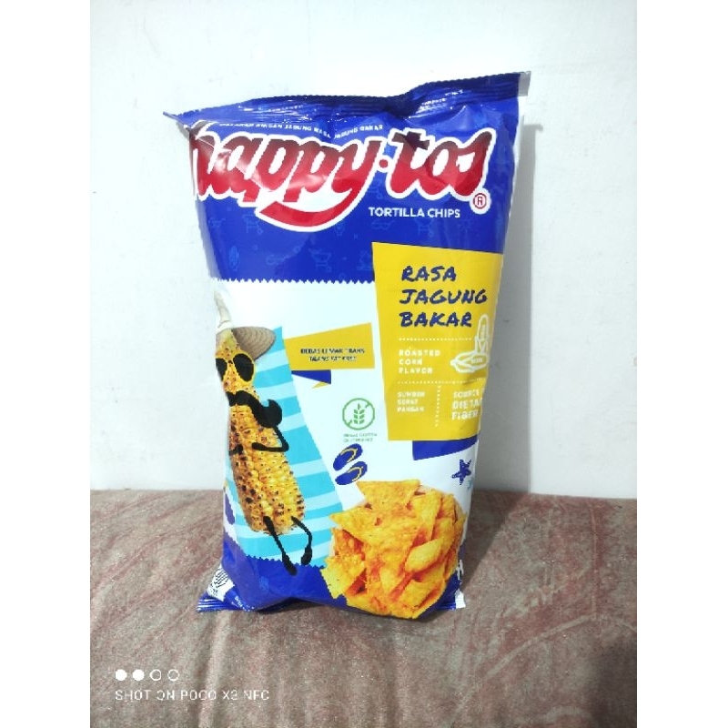 

happy tos tortilla chips (jagung bakar) 140gr