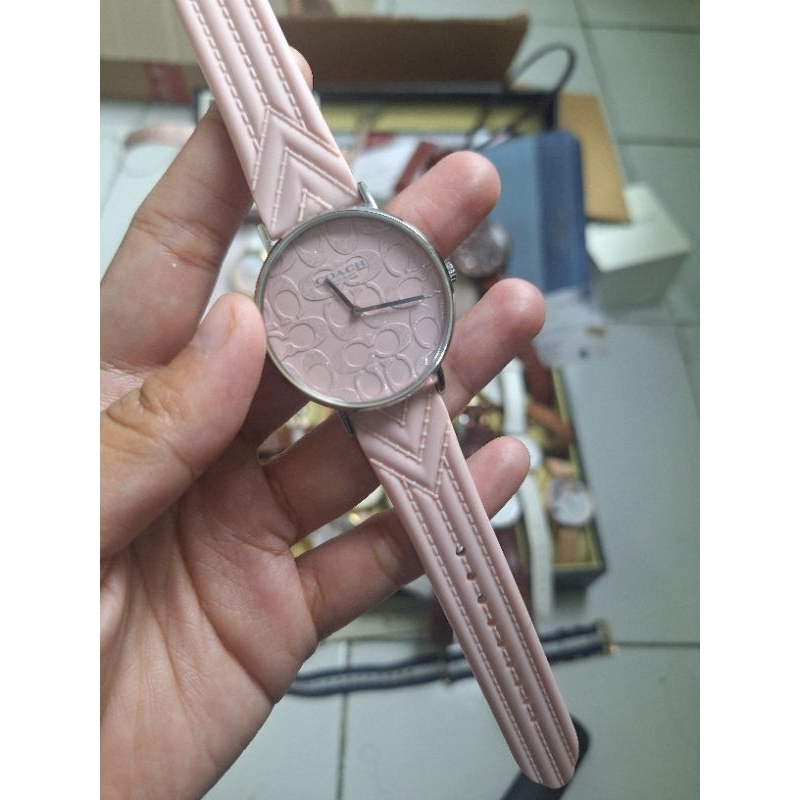 Coach Perry Pink Jam Tangan Wanita Original PL