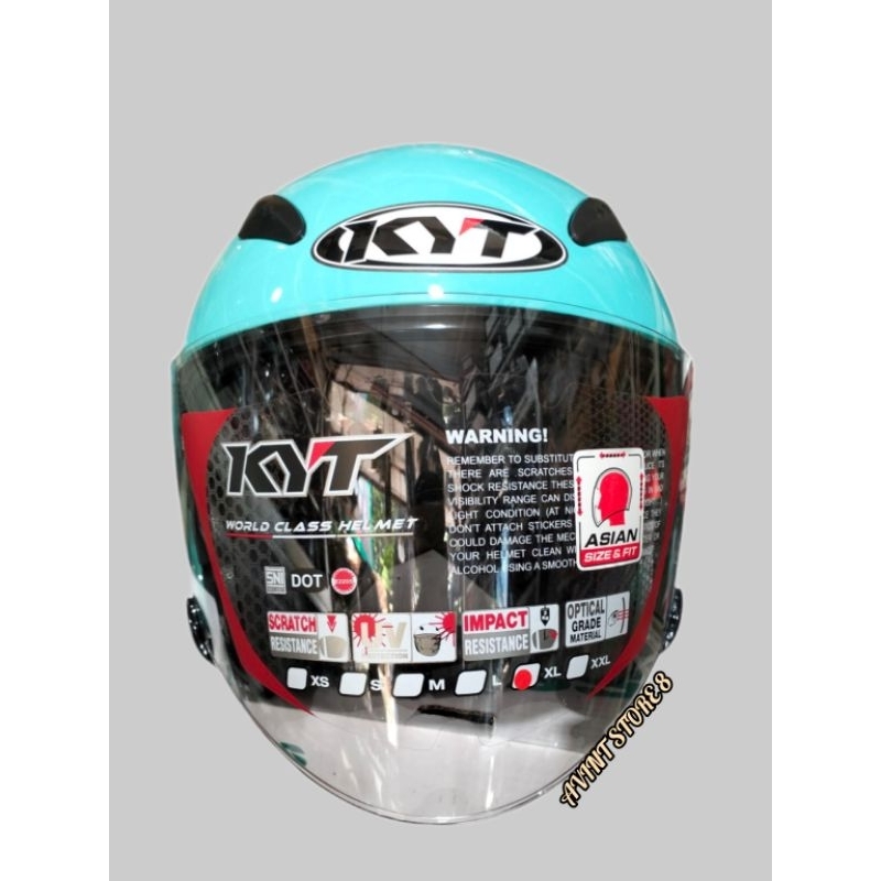 HELEM KYT GALAXI DOBLE VISOR HELEM HALF FACE PRODUK ORGINAL KYT