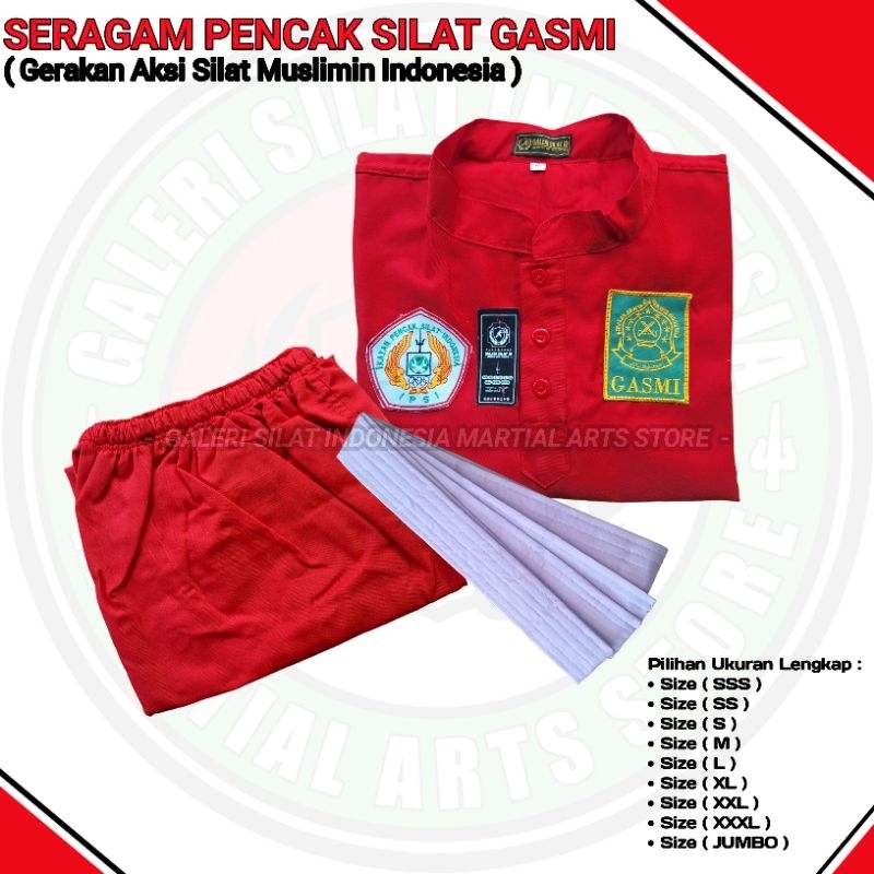 Baju Siswa GASMI - Seragam Pencak Silat GASMI - Sakral Silat GASMI - Sakral Pagar Nusa GASMI Lengkap