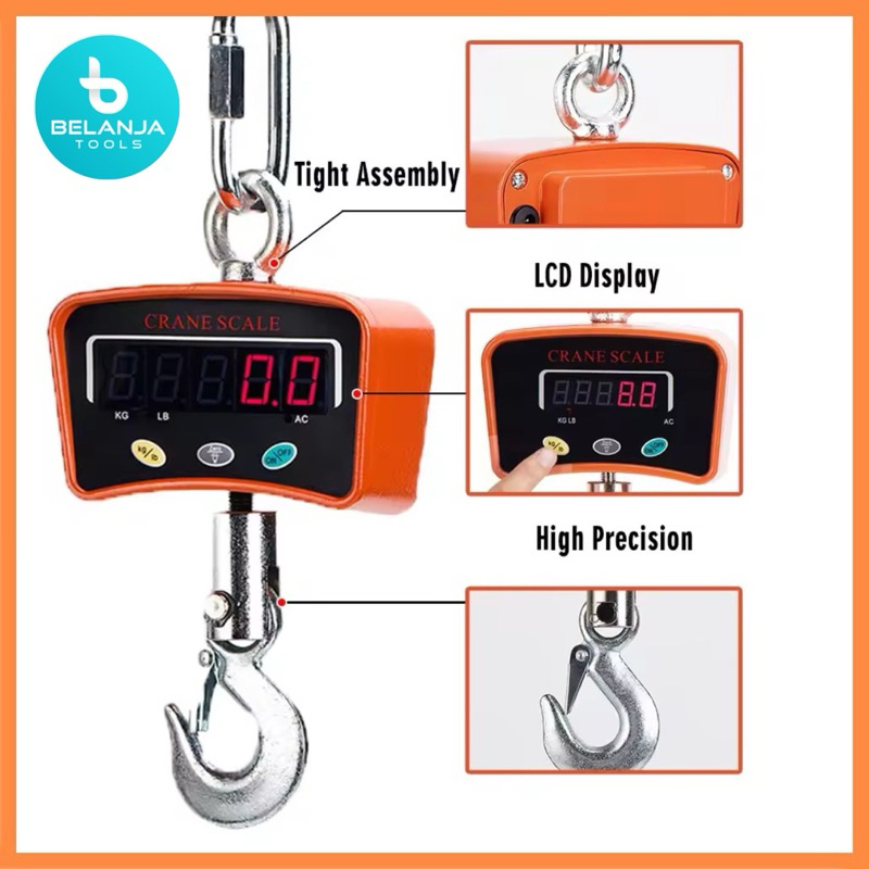 Timbangan Gantung 5 Ton / Timbangan Gantung Digital 5 Ton
