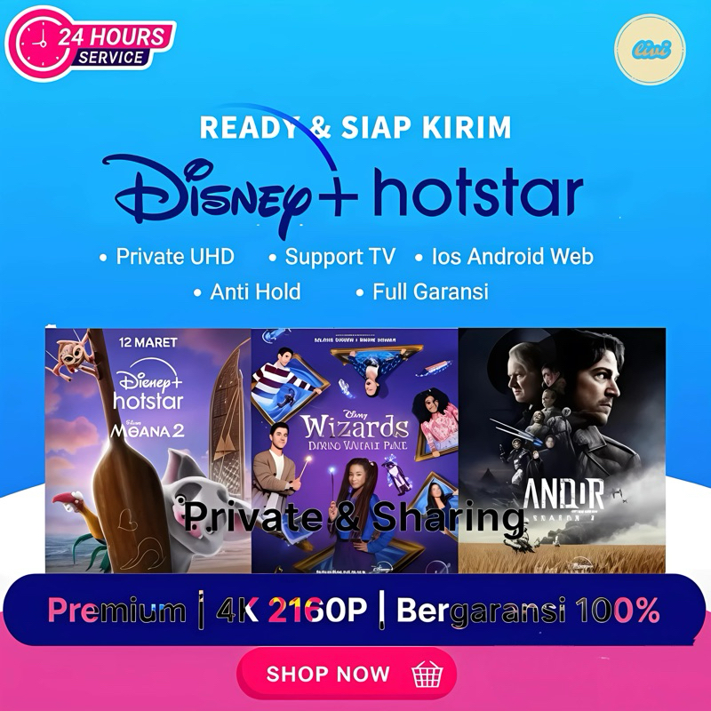 DISNEY HOTSTAR ORI PREMIUM RESMI UHD