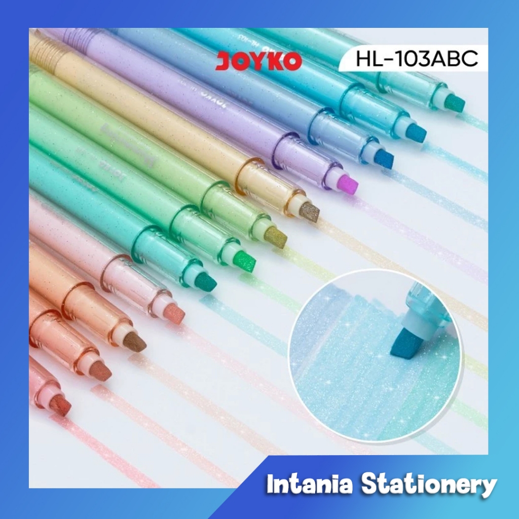 

Penanda Berwarna Highlighter Joyko HL-103 Shimmering Glitter