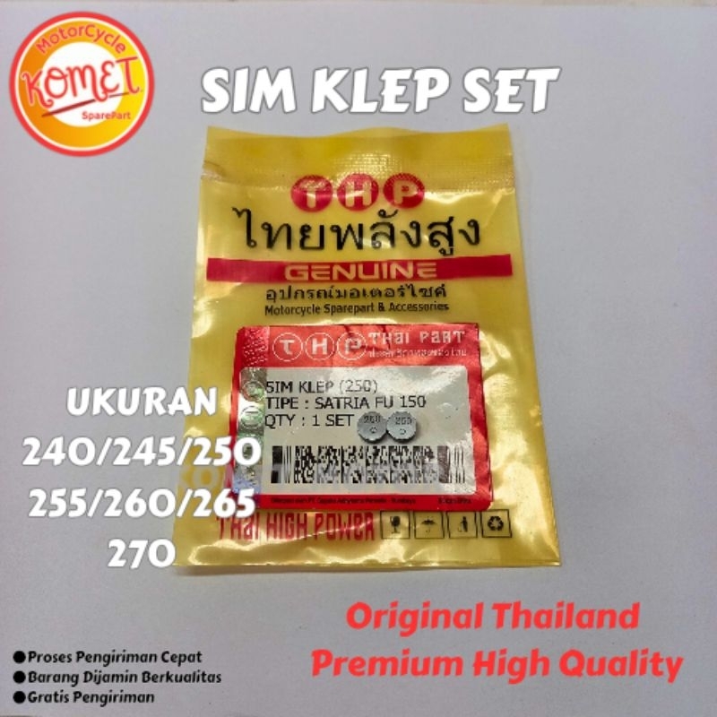 [KOMET] 'HARGA 2 PCS' SIM SHIM KLEP 'SETARA ORIGINAL'  SATRIA FU 150/ CBR 240/245/250/255/260/265/27