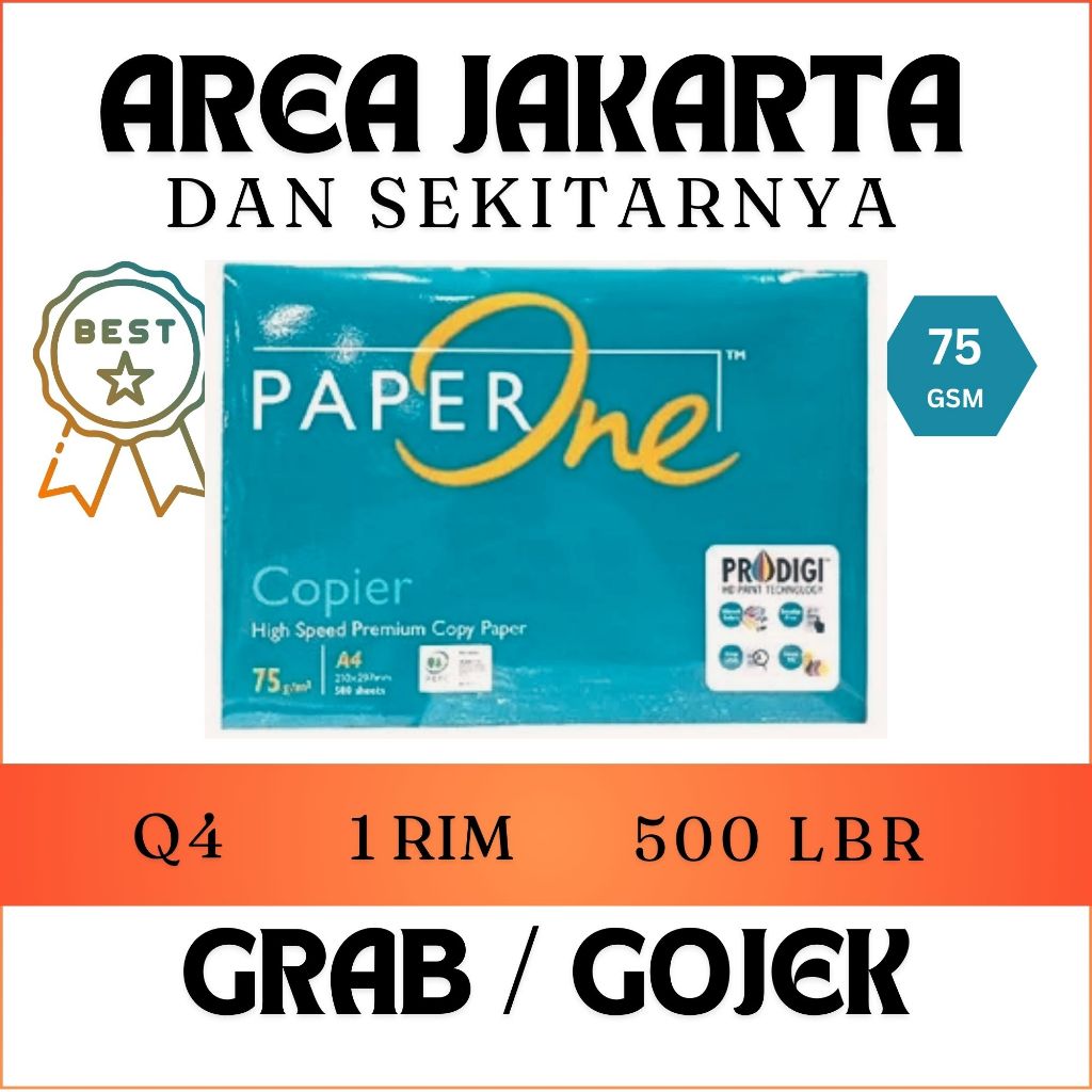 

Kertas HVS Print Paper One Copier Premium A4 75 gsm 500 Lembar
