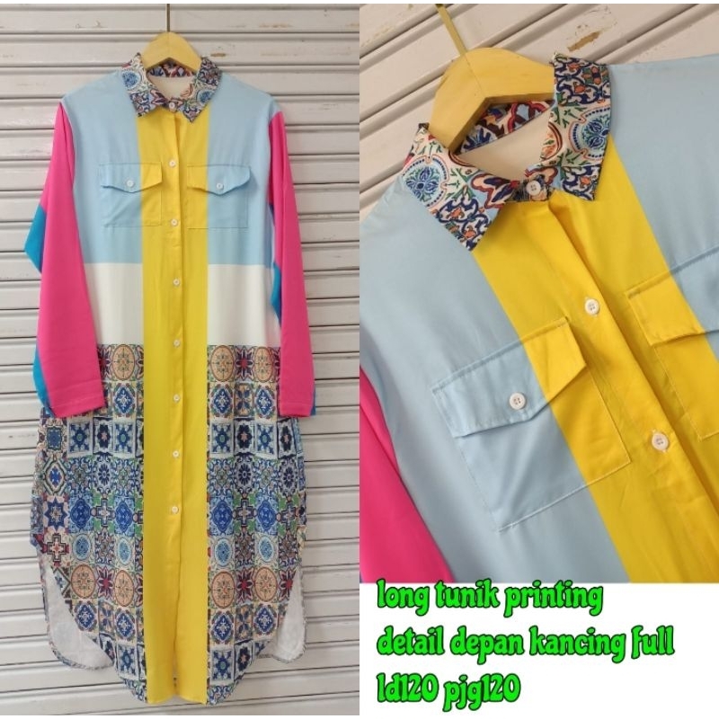 Dress Wanita RAINBOW SILK Ld 120 Pjg 125