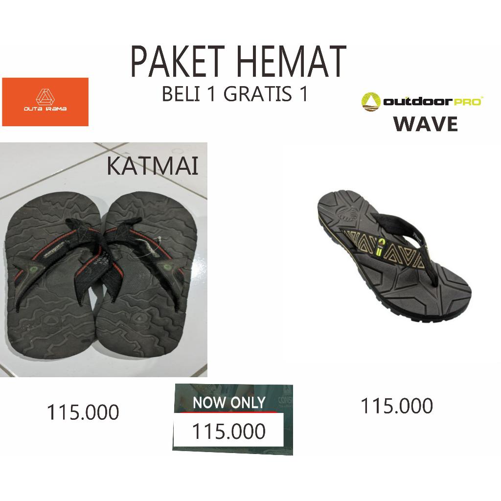 DUTAIRAMA - PAKET HEMAT BELI 1 GRATIS 1 SANDAL OUTDOOR KATMAI + WAVE
