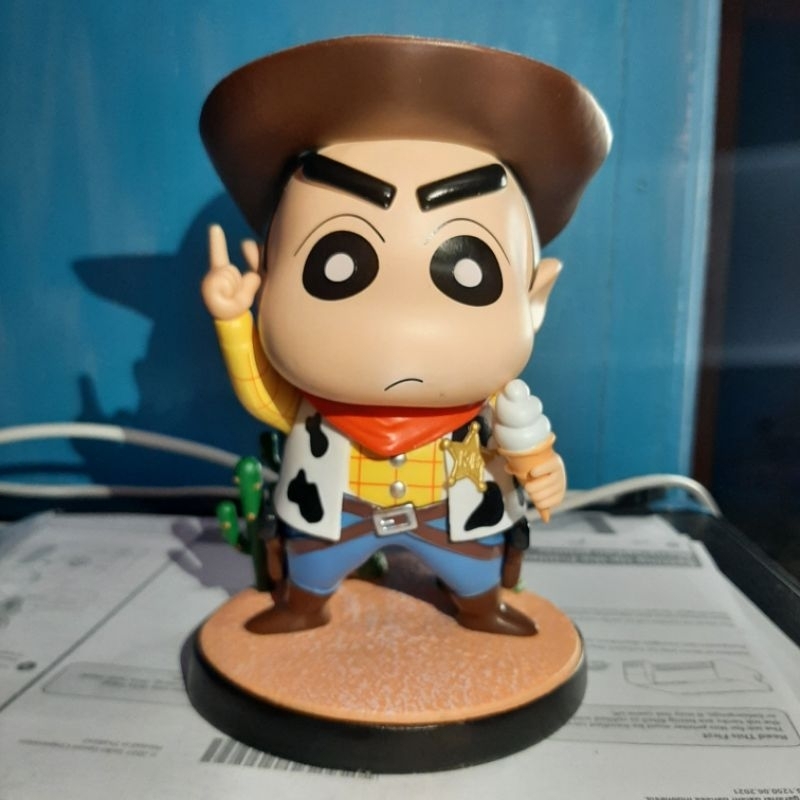 figure shinchan baju toy story disney woody keren