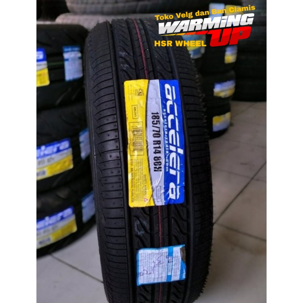 Ban Mobil Standar Ukuran 185 70 Ring 14 ACCELERA ECOPLUSH LOKAL BARU