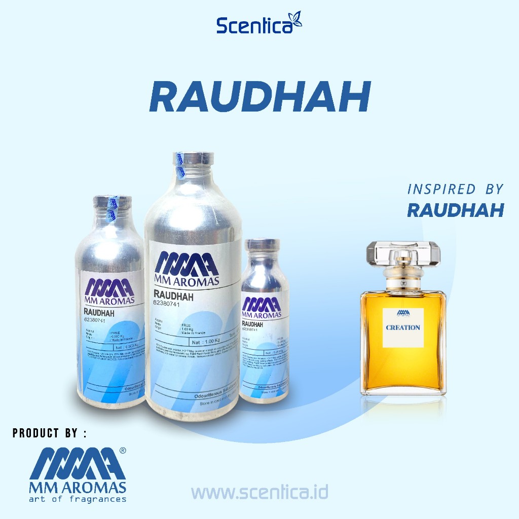 Bibit Parfum RAUDHAH Kemasan segel 1kg 500g 250g Original Product MM Aromas