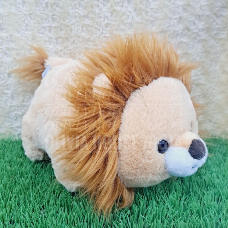 Boneka Lying Singa Boneka Gembul Singa Lion Coklat Boneka Tiduran Lion Singa