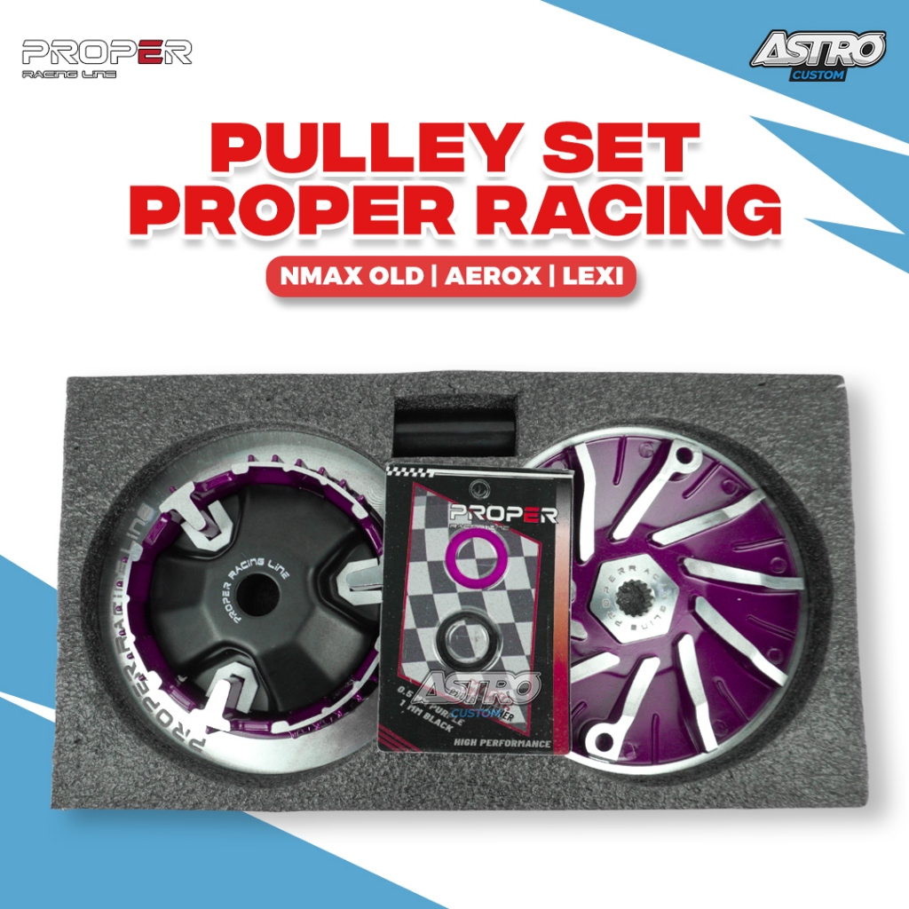 Pulley Set Proper Racing Nmax 155 Old Aerox 155 Lexi 125 Pully Rumah Roller 2DP Custom Upgrade CVT
