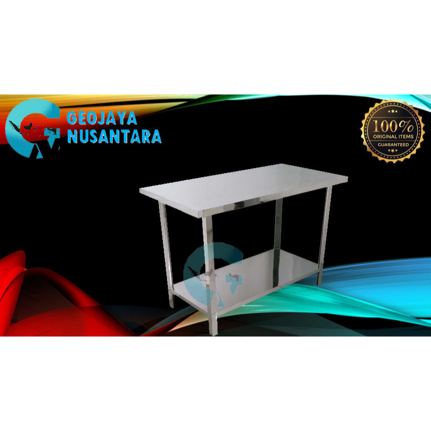 KNOCKDOWN MEJA STAINLESS SS