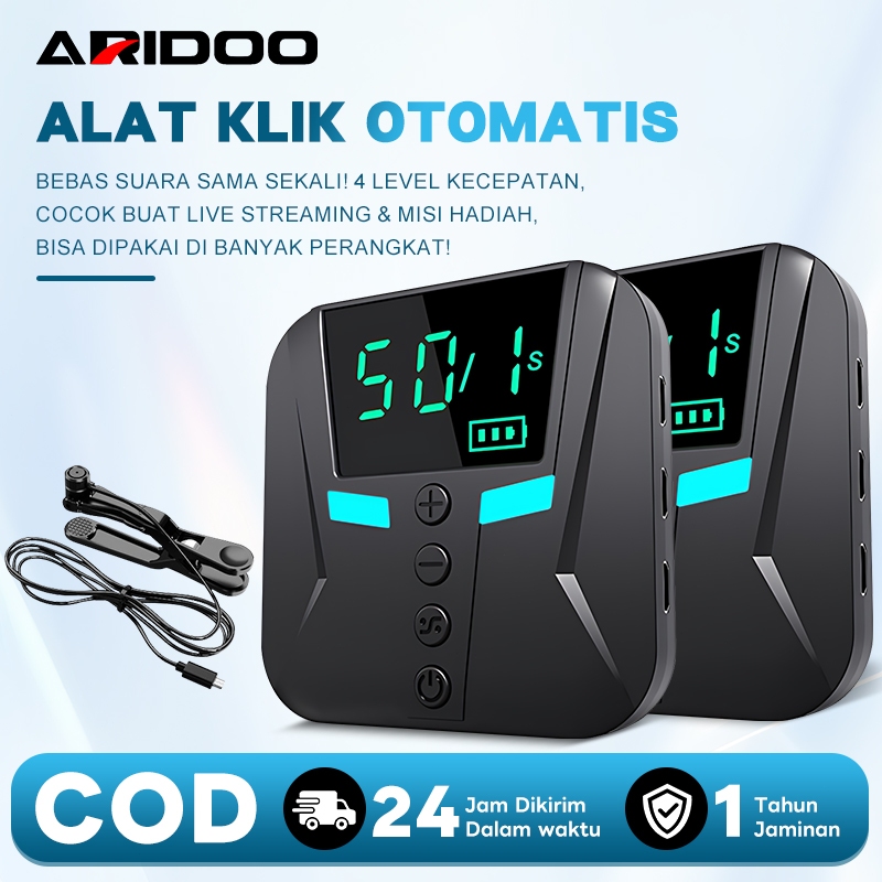 Aridoo Auto Clicker Alat Tap Tap Layar untuk Smart Phone Multifunctional Layar Ponsel Klik Otomatis