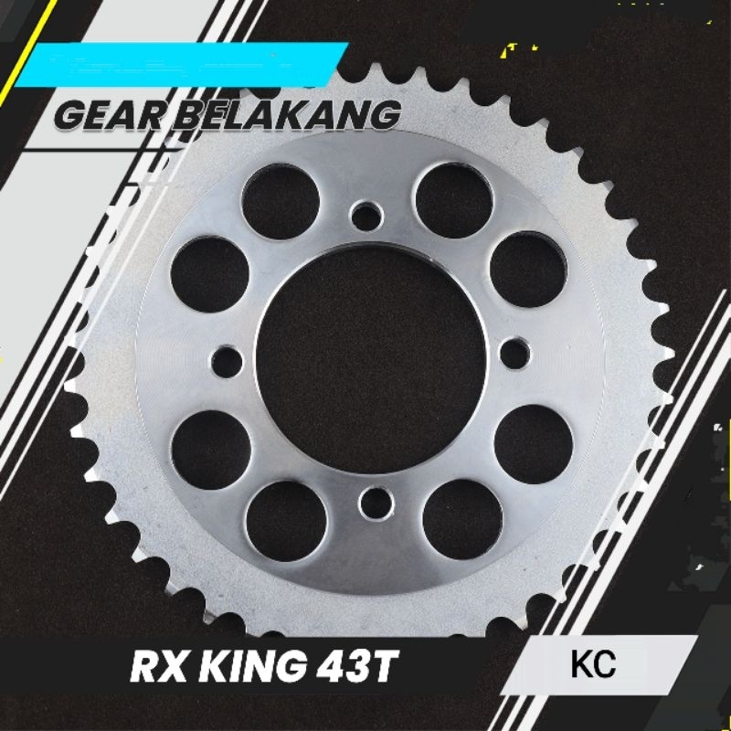 Gear Belakang Gir 43T RX King Jupiter Z MX 135 Vega R F1ZR
