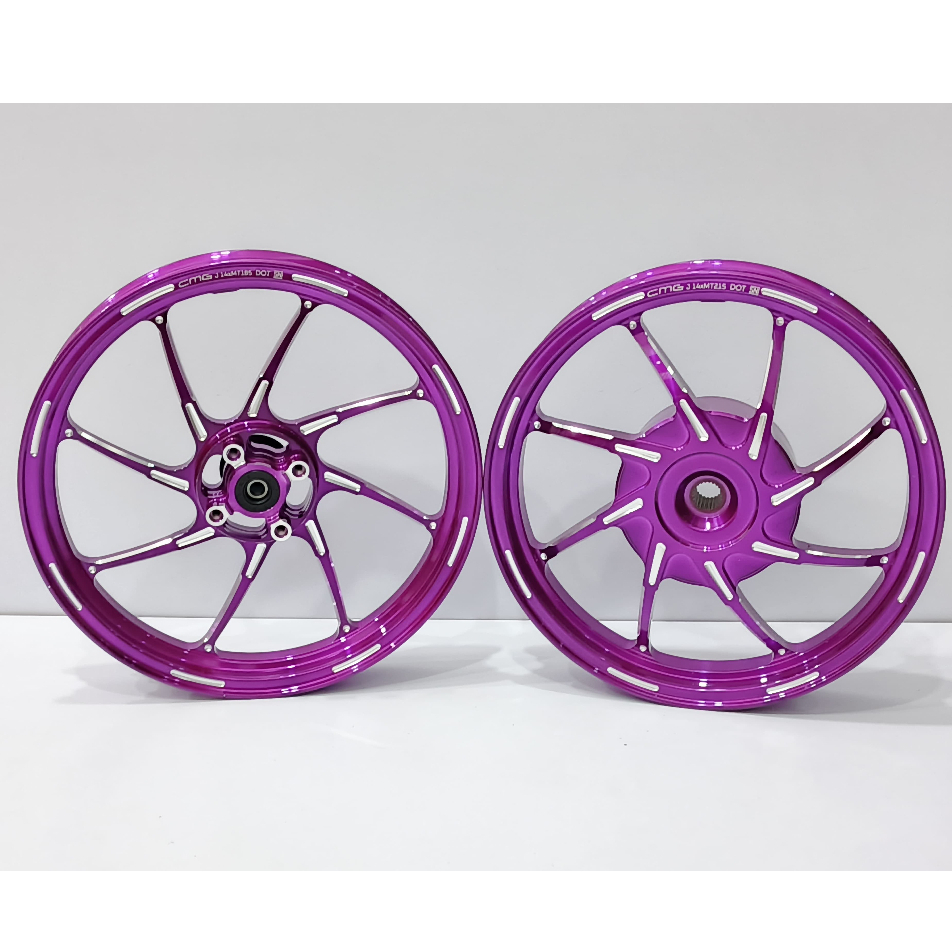 VELG CMG MG801 MODEL HYPERTECH PRO RX8 / AK88 CNC RING 14 PALANG 8 PNP BEAT / VARIO OLD / SCOOPY , V