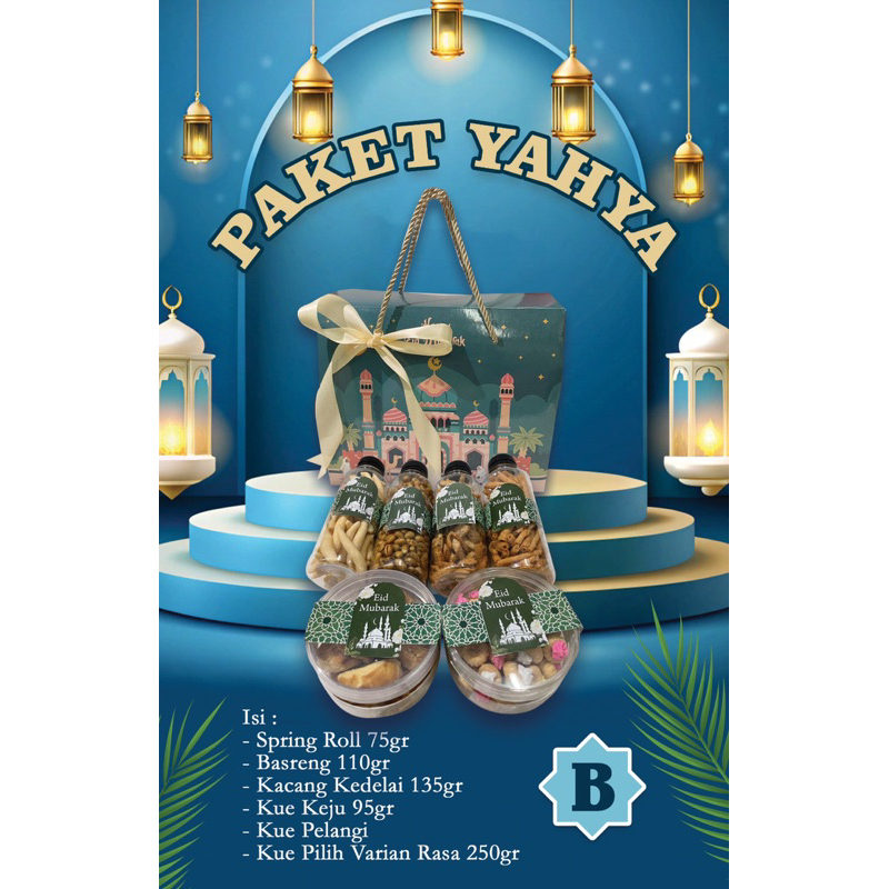 

HAMPERS PAKET YAHYA/HAMPERS LEBARAN/HAMPERS KUE