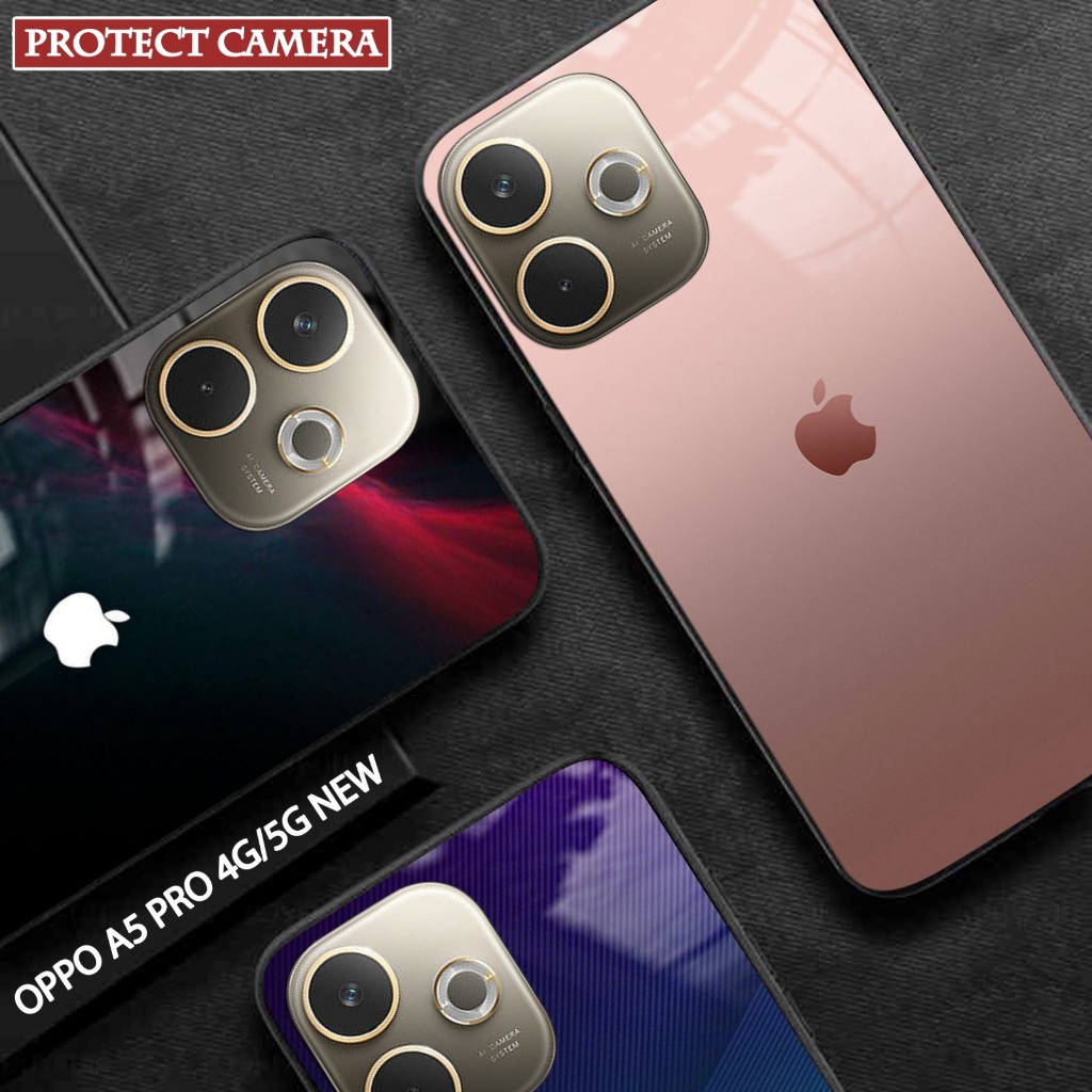 Softcase Kaca Oppo A5 Pro 4G 5G /A5 Terbaru [FC46] Casing Handphone - Pelindung Handphone - Aksesori