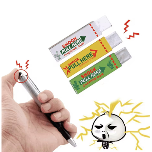 Mainan Permen Setrum Kejut Prank Bubblegum Elektrik Prank Toys