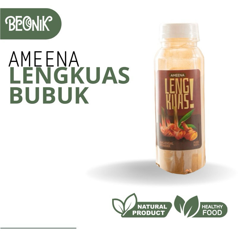 

Lengkuas Bubuk Laos Powder 140gr | Ameena Premium Quality