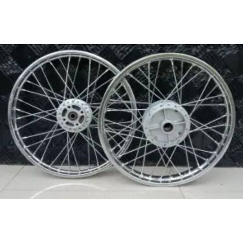 Velg depan/belakang jari-jari SET motor HONDA SUPRA LAMA CAKRAM (Tromol kecil) merk DID
