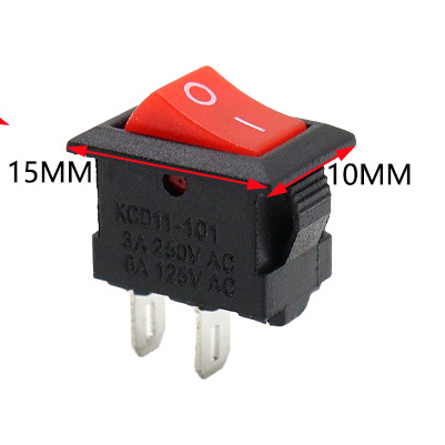 Saklar On Off Mini 2 Pin Merah
