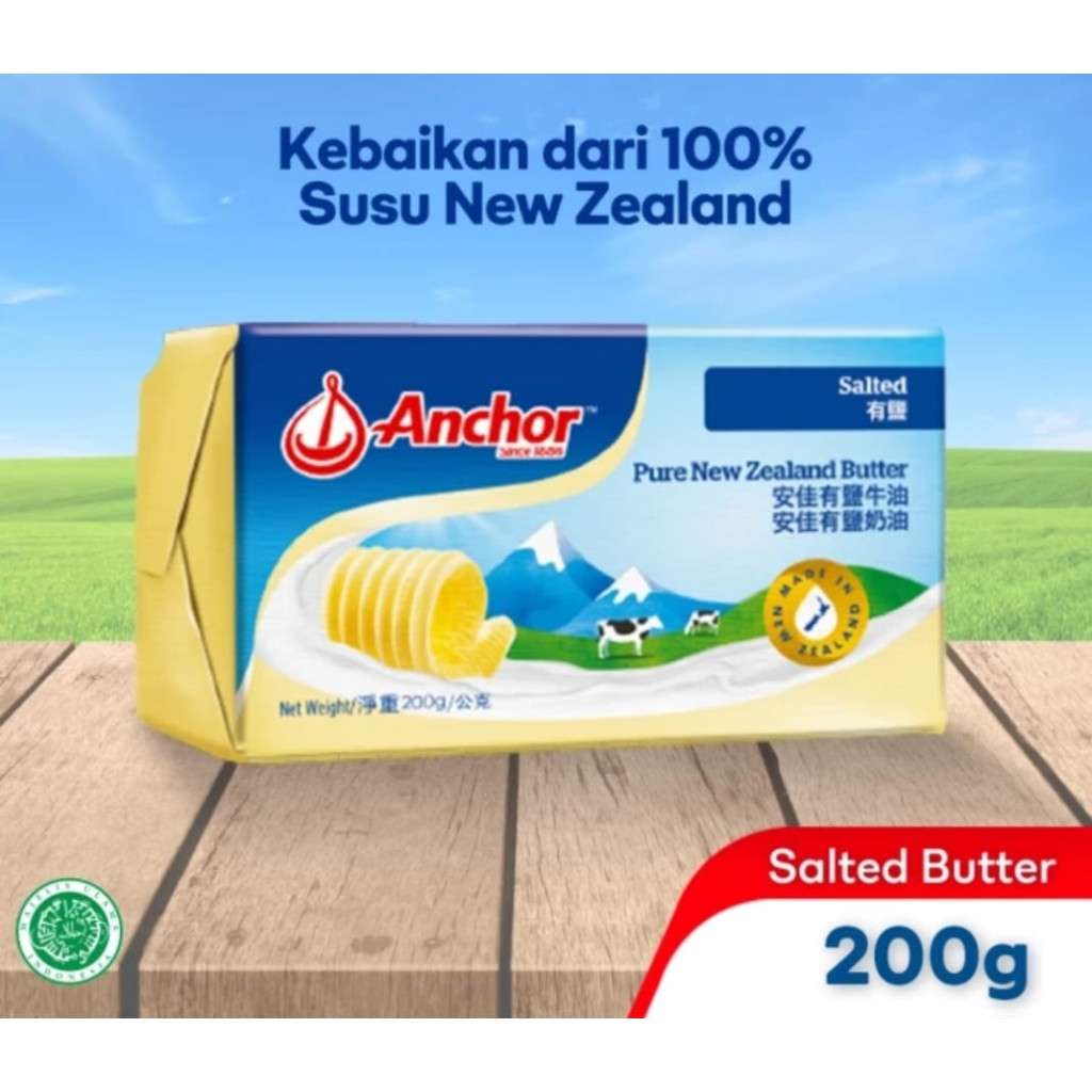 

Anchor Mentega (Butter) Salted 200g / Butter Anchor