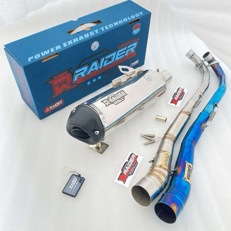 Knalpot ORIGINAL RAIDER EXHAUST type Maximuz for JUPITER Z, SUPRA X 125, SUPRA 110, REVO ABSOLUTE, B