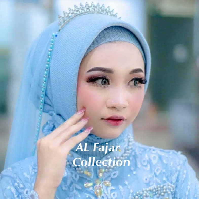 Promo termurah pengantin veil payet Mutiara untuk slayer akad pernikahan tunangan pelaminan wedding 