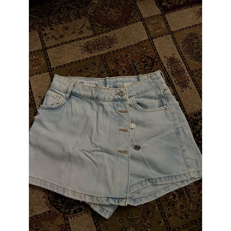 Denim Skort Zara