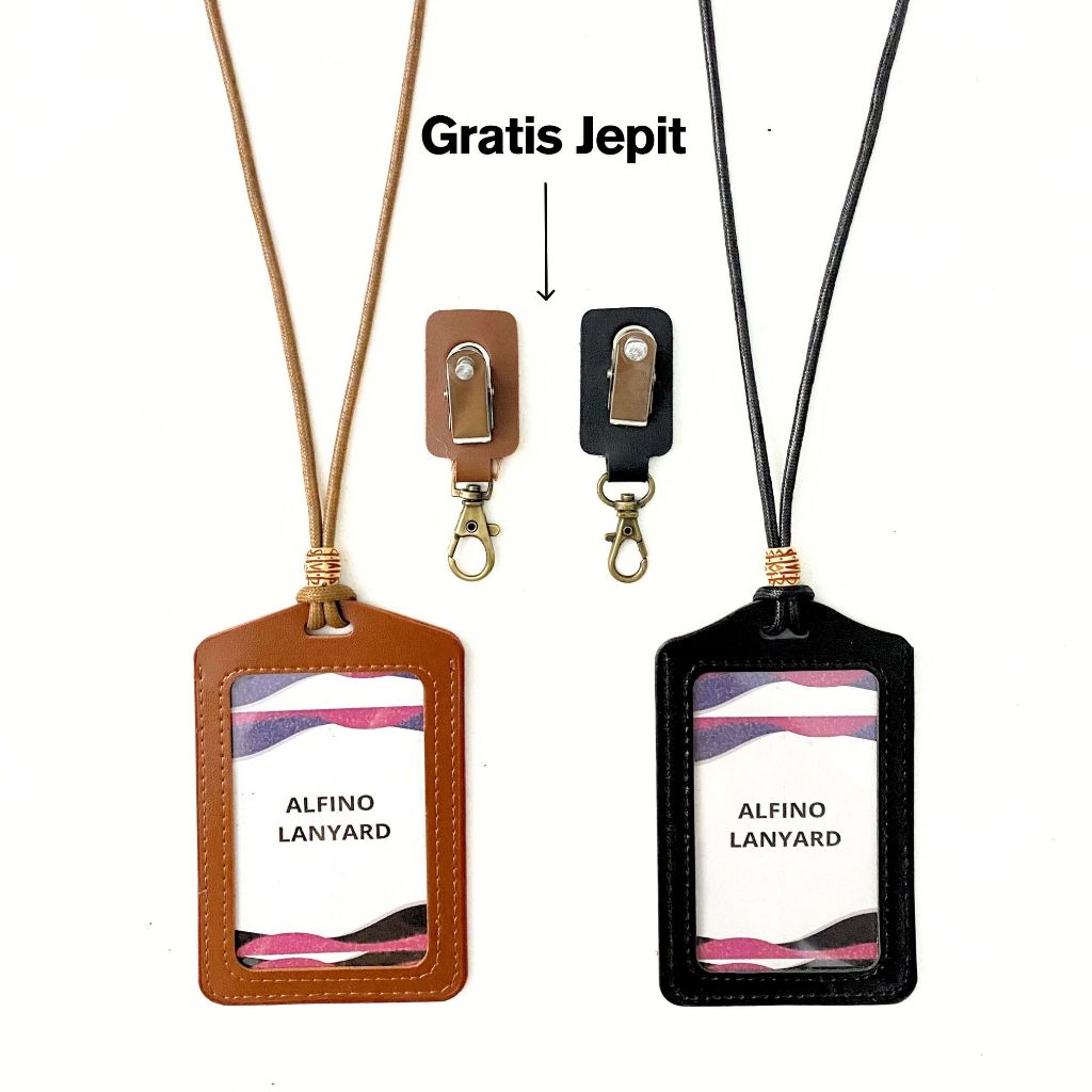 

Lanyard Id Card Holder Alfino yang simpel dan ringan untuk dipakai ke kantor atau ke kampus