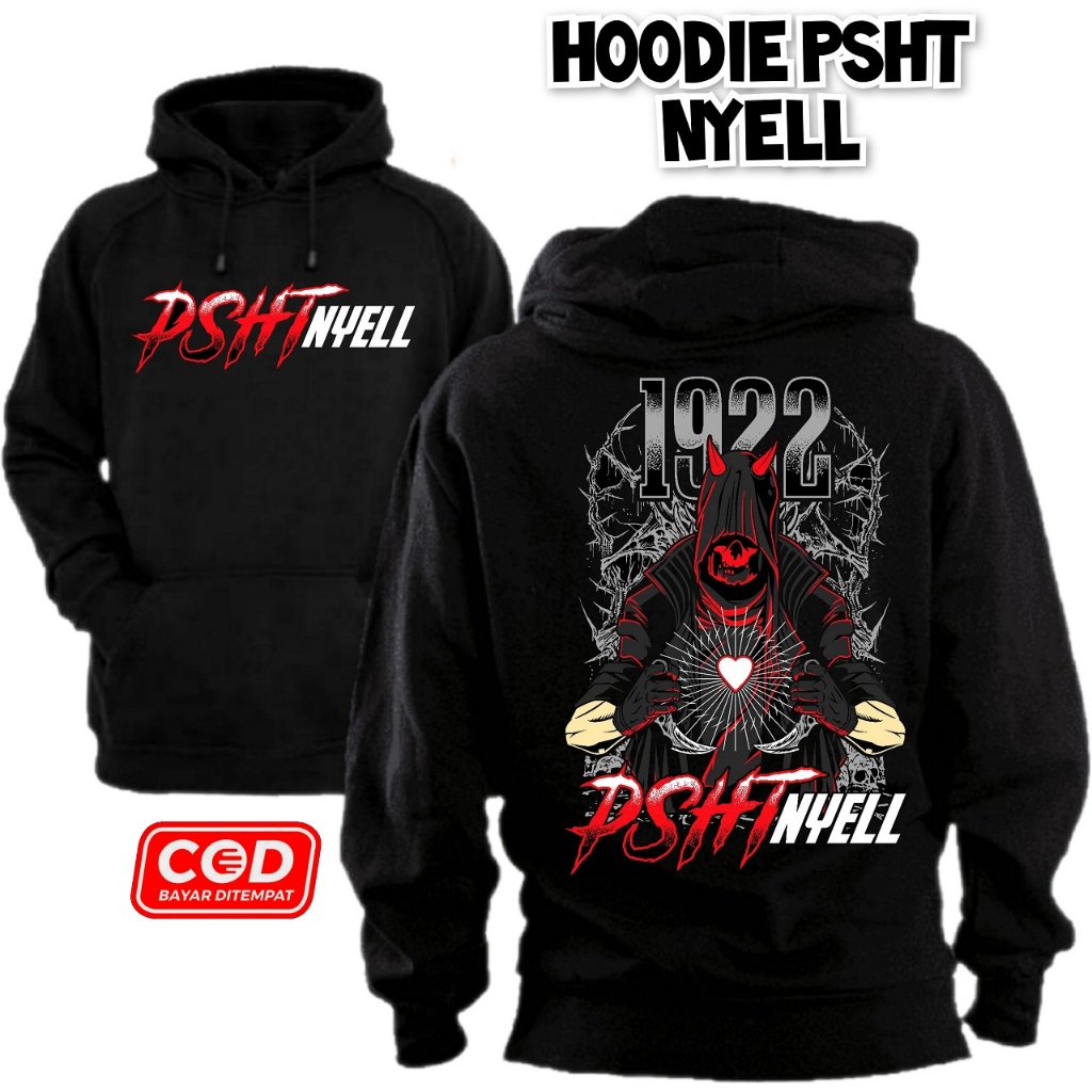 Hoodie PSHT Terbaru Distro Motif PSHT Nyell - Sweater SH Terate Distro - Jemper Pria Keren