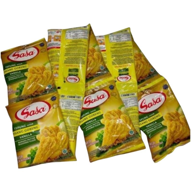 

Sasa Tepung Pisang Goreng 1 Renceng Isi 10pcs × 70gr