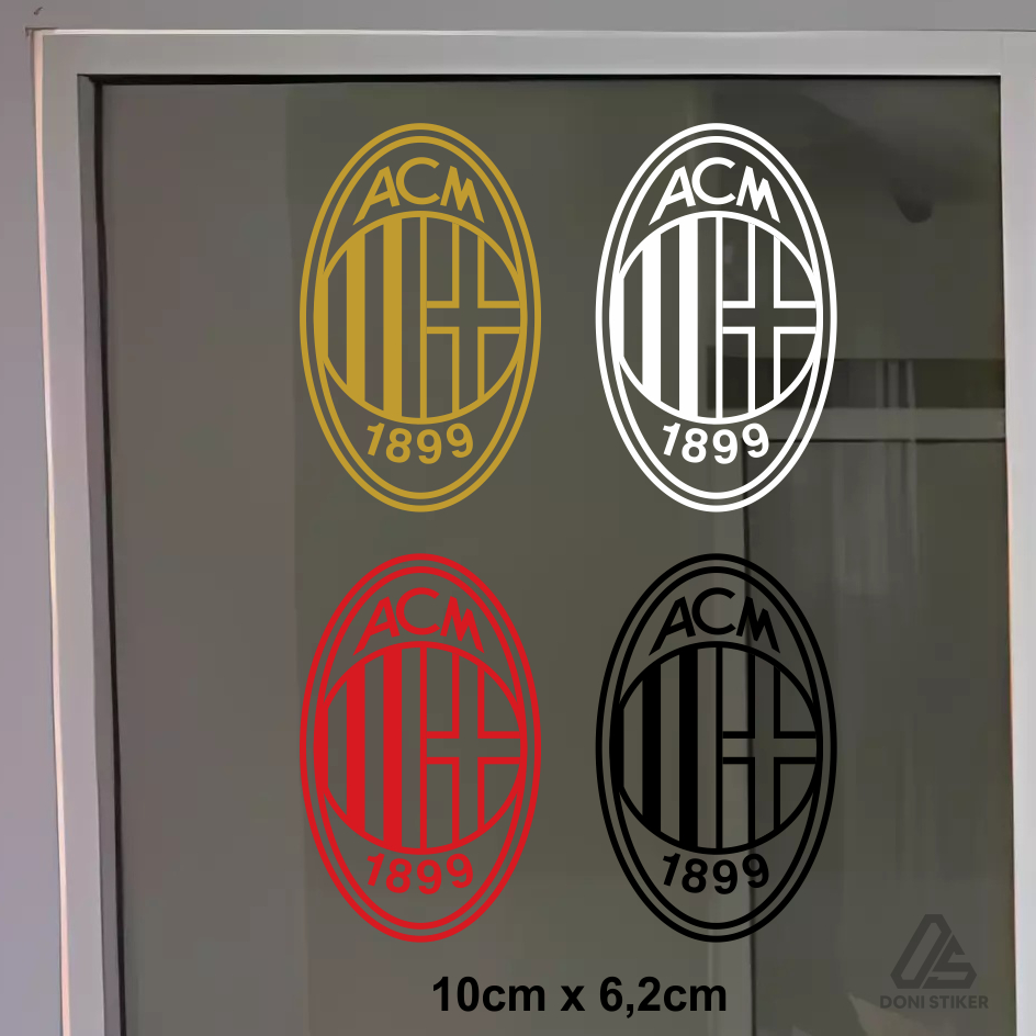 

stiker bola ac milan / milan sticker cutting