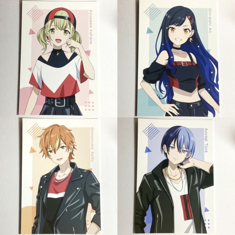 Project Sekai Movie Postcard VBS Kohane, An, Akito, Toya